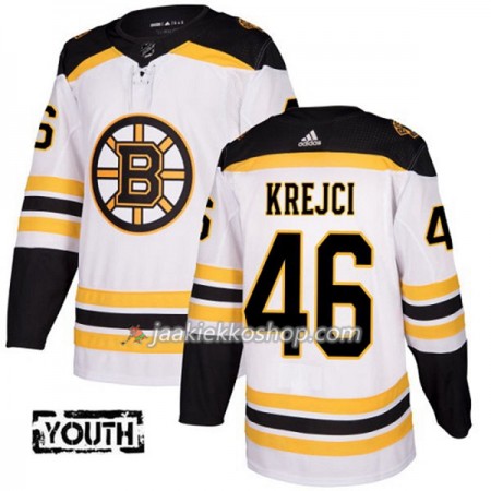Lapsille NHL Boston Bruins Pelipaita David Krejci 46 Adidas 2017-2018 Valkoinen Authentic